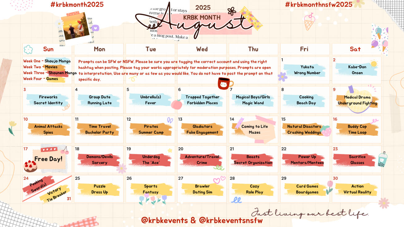 KRBK Month 2025 Calendar